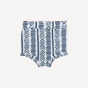 Kate Quinn Blue Mosaic Stripe Retro Bloomers Size 12-18 Months New Lenzing Modal